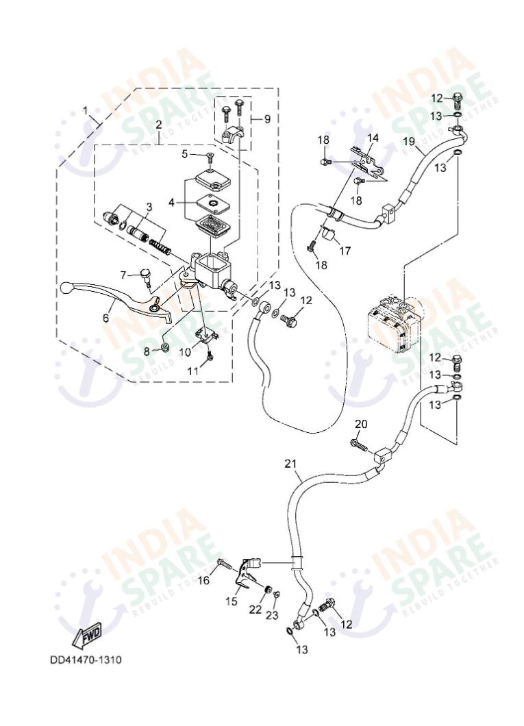 YAMAHA DD41 XSR Series FRONT MASTER CYLINDER